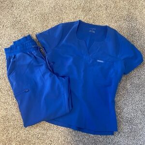 Jaanuu Vibrant Blue Scrubs